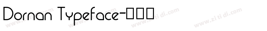 Dornan Typeface字体转换